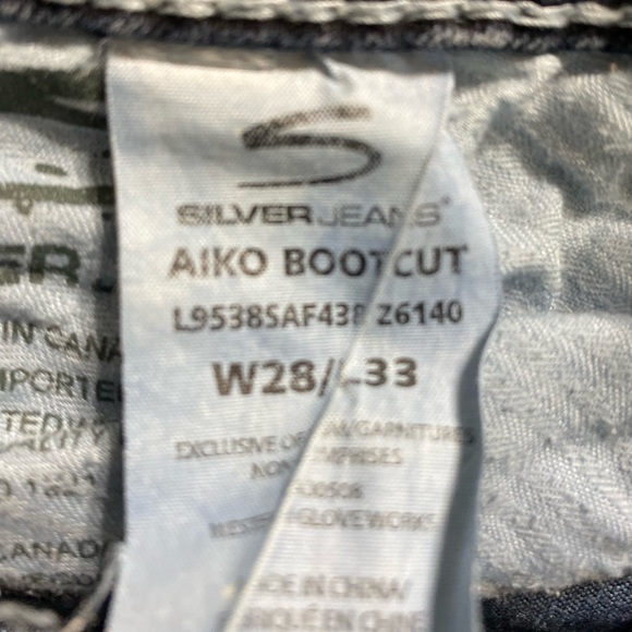 Silver Women’s Aiko Bootcut Jeans Size 28 - Picture 4 of 4